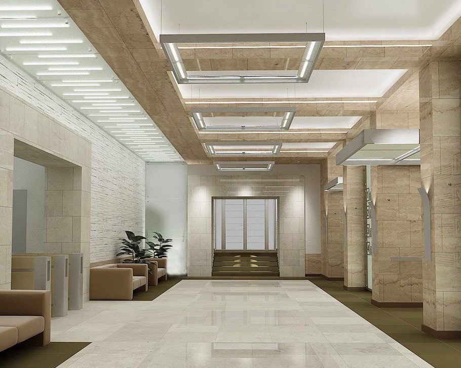 Интерьер холла в административном здании