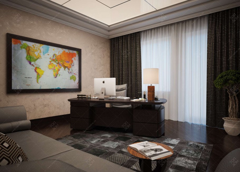 Стена рабочего кабинета