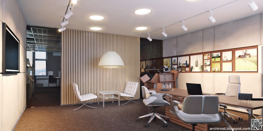 Современная классика в интерьере офиса