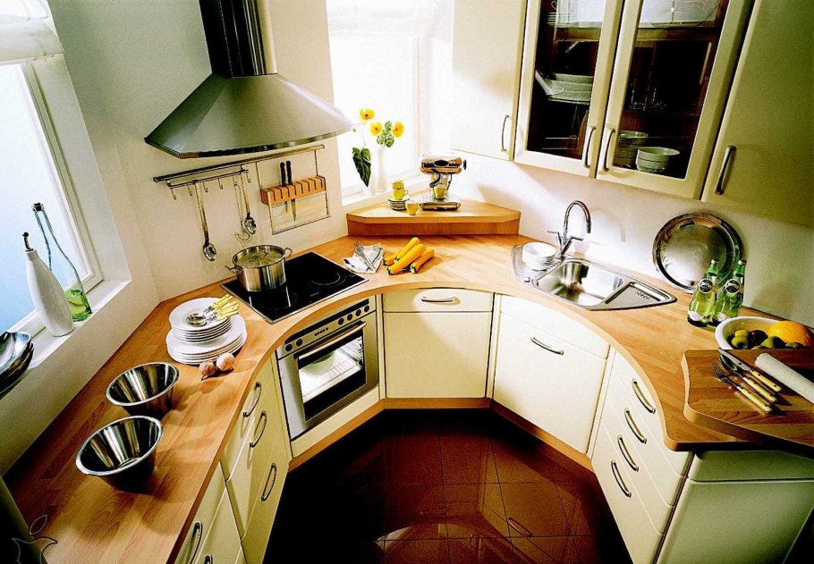 Современные кухни угловые малогабаритные до потолка