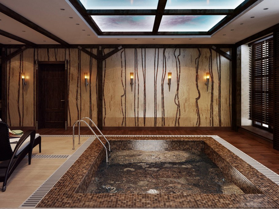 Бассейн в стиле лофт