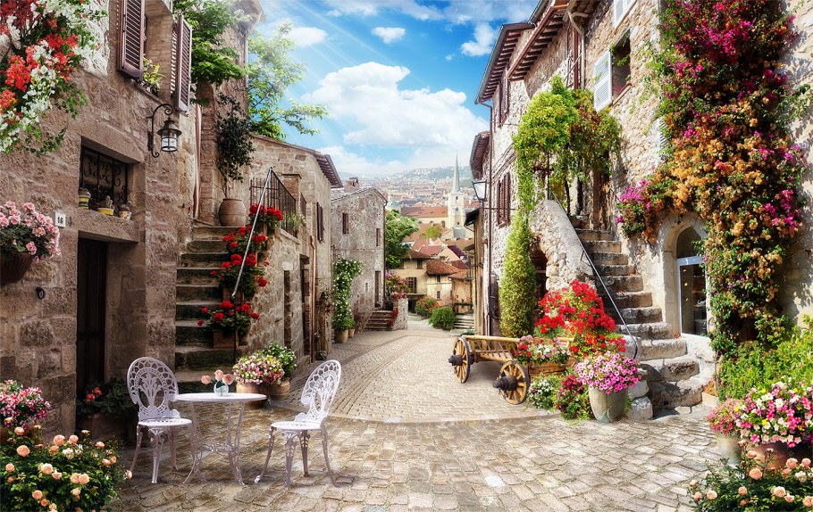 Старый город улочка Италия