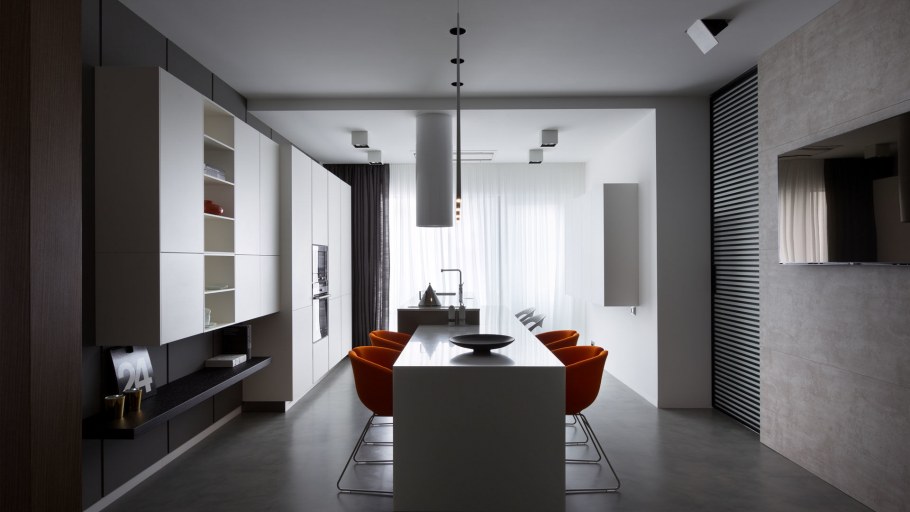 Интерьер однокомнатной квартиры 30 кв.м в минималистическом