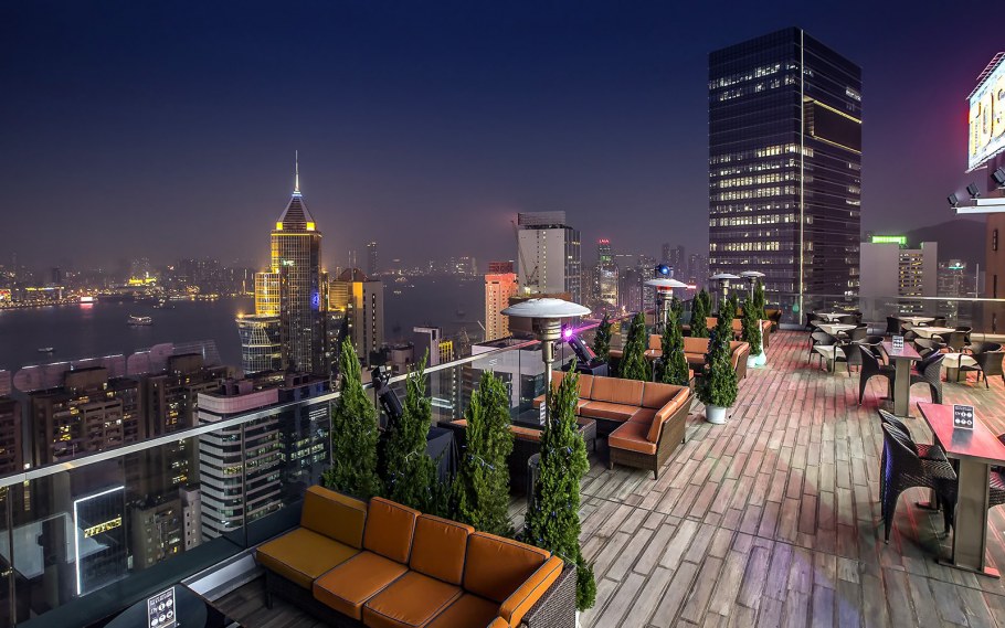 Кафе на крыше небоскреба Нью Йорк