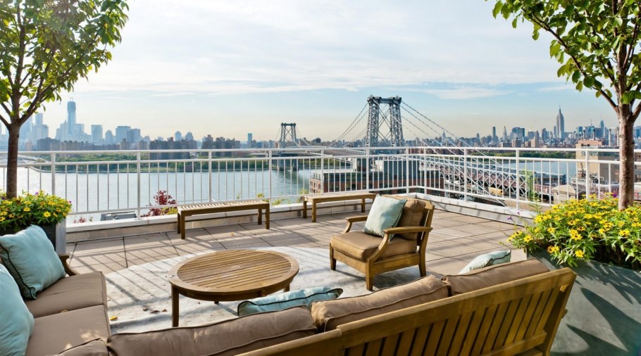 Терраса в пентхаусе Нью Йорк
