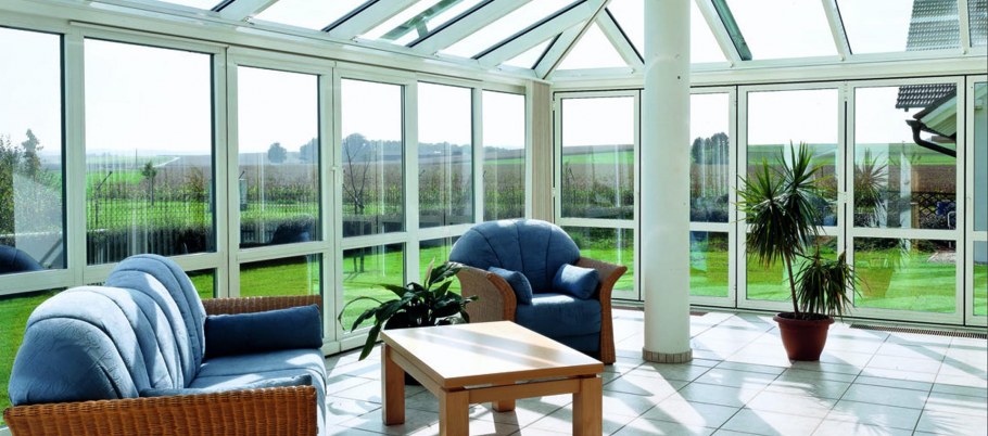 Зимний сад из стеклопакетов