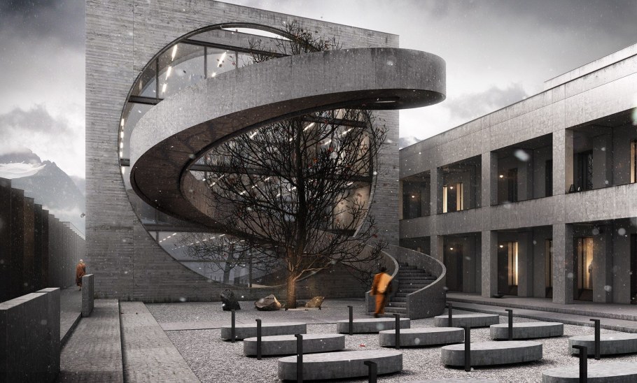 Архитектура из бетона СССР футуризм