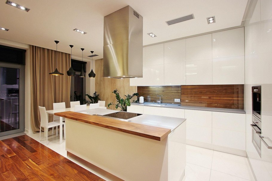 Кухни с островом в современном стиле