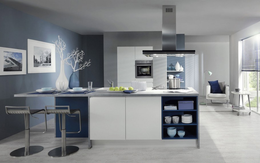 Кухонный остров хайтек