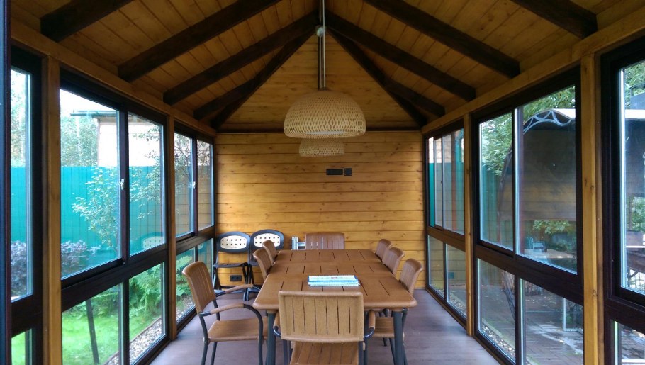 Окна деревянные на веранду в деревянный дом