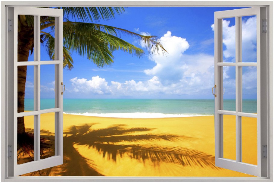 Вид из окна на пляж