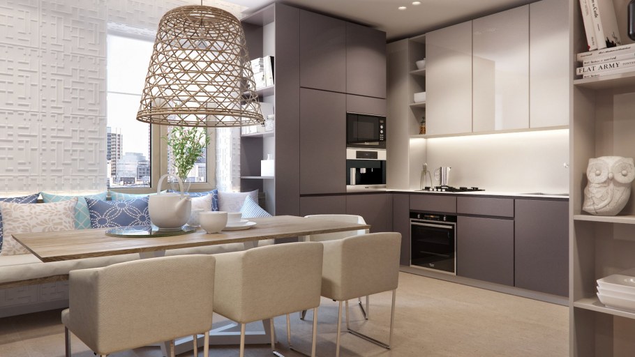 Кухни бежевого цвета