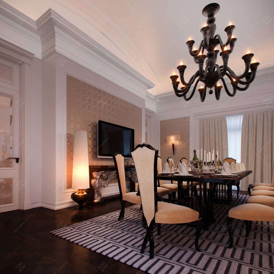 Люстра в неоклассическом стиле в гостиную