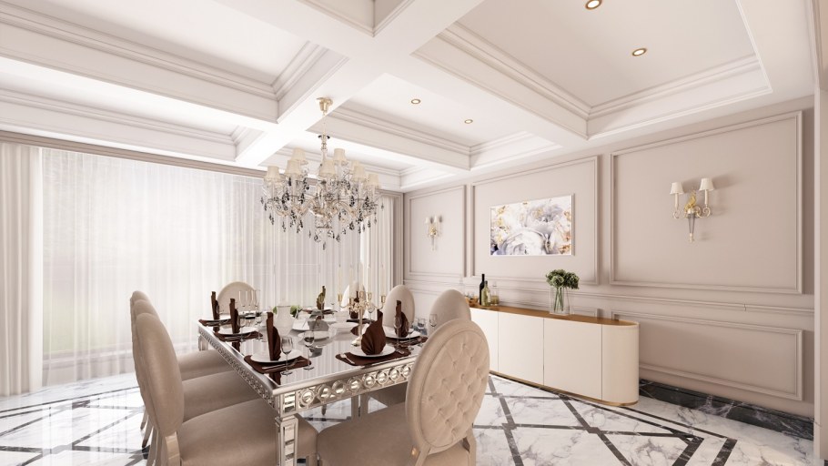 Кессонные потолки классика