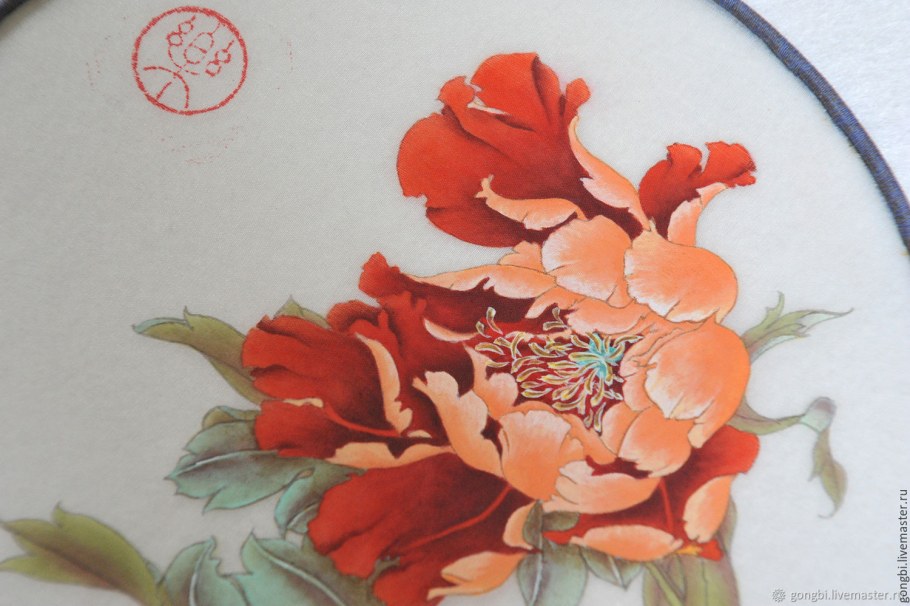 Китайская живопись ветка Сакуры