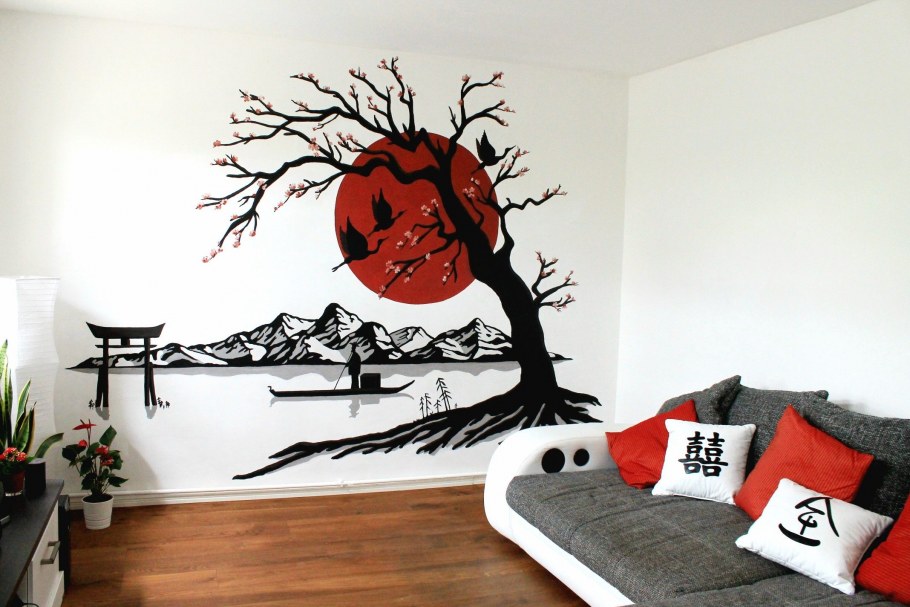 Роспись в японском стиле