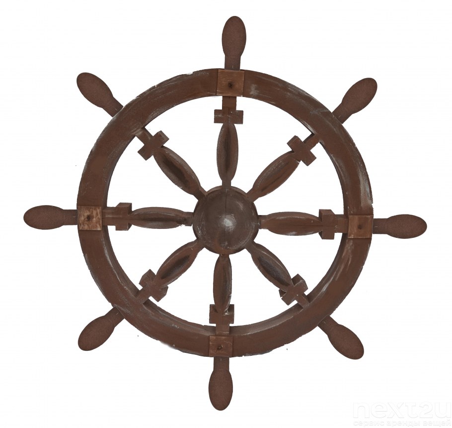 Цветник в виде штурвала