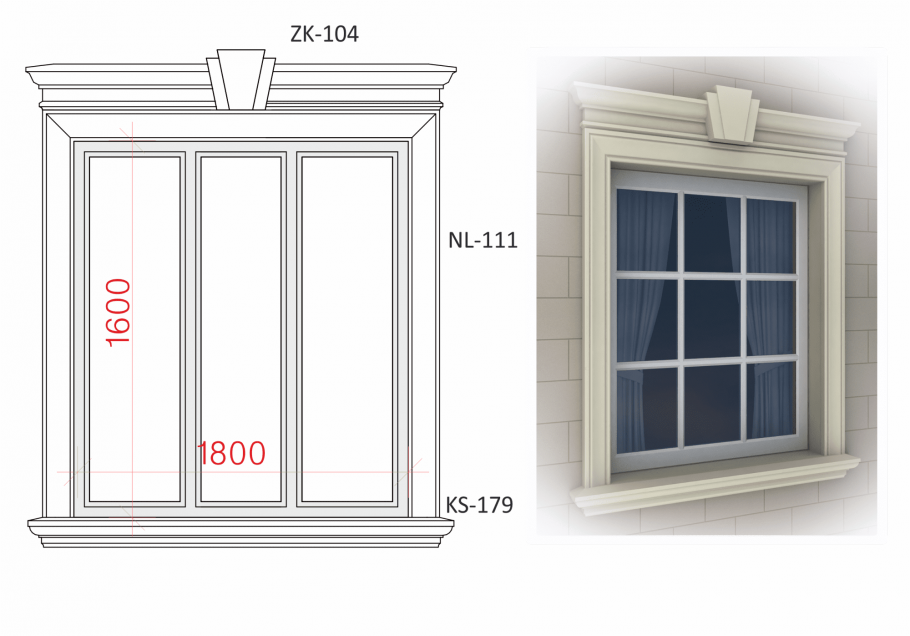 Декоративное обрамление окон