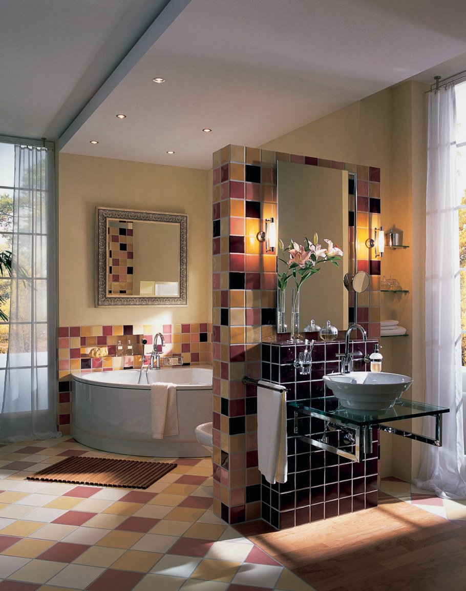 Яркая ванная комната