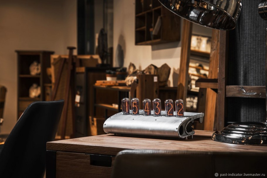 Ламповые ретро часы