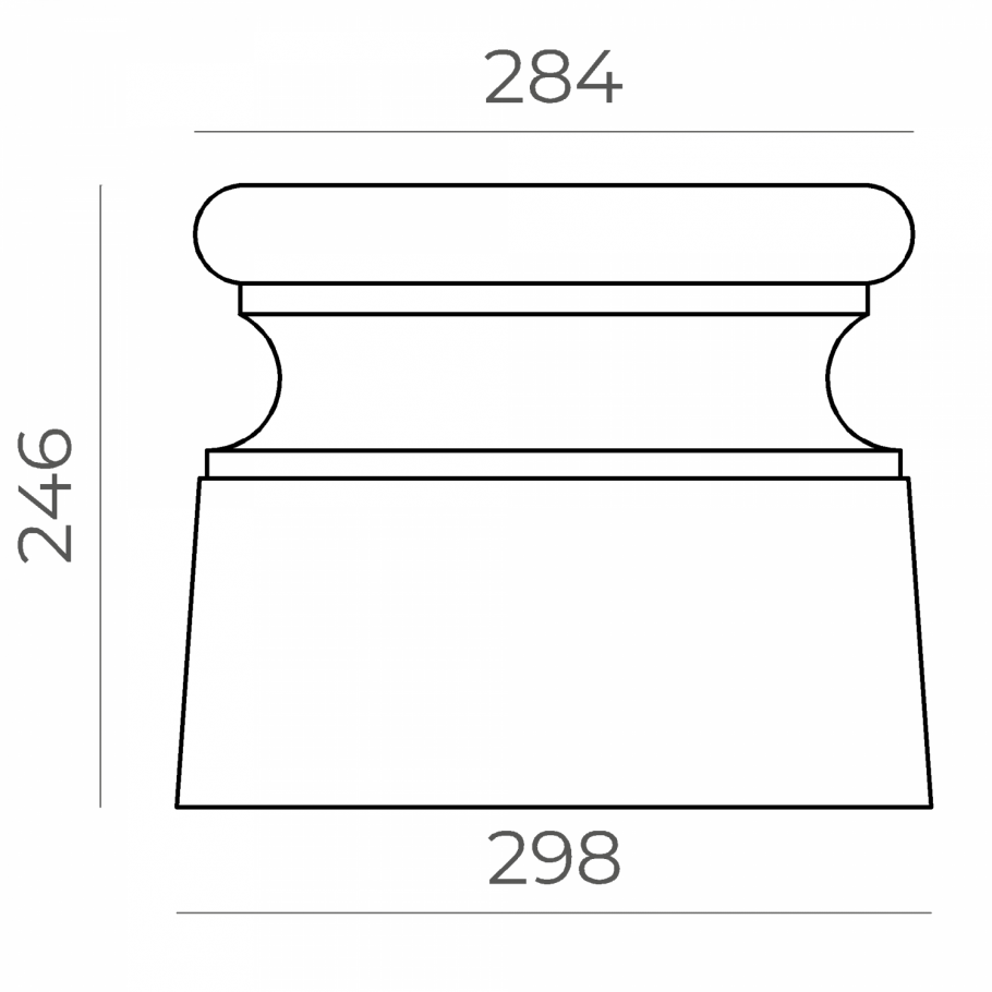 Капитель пилястры d3003