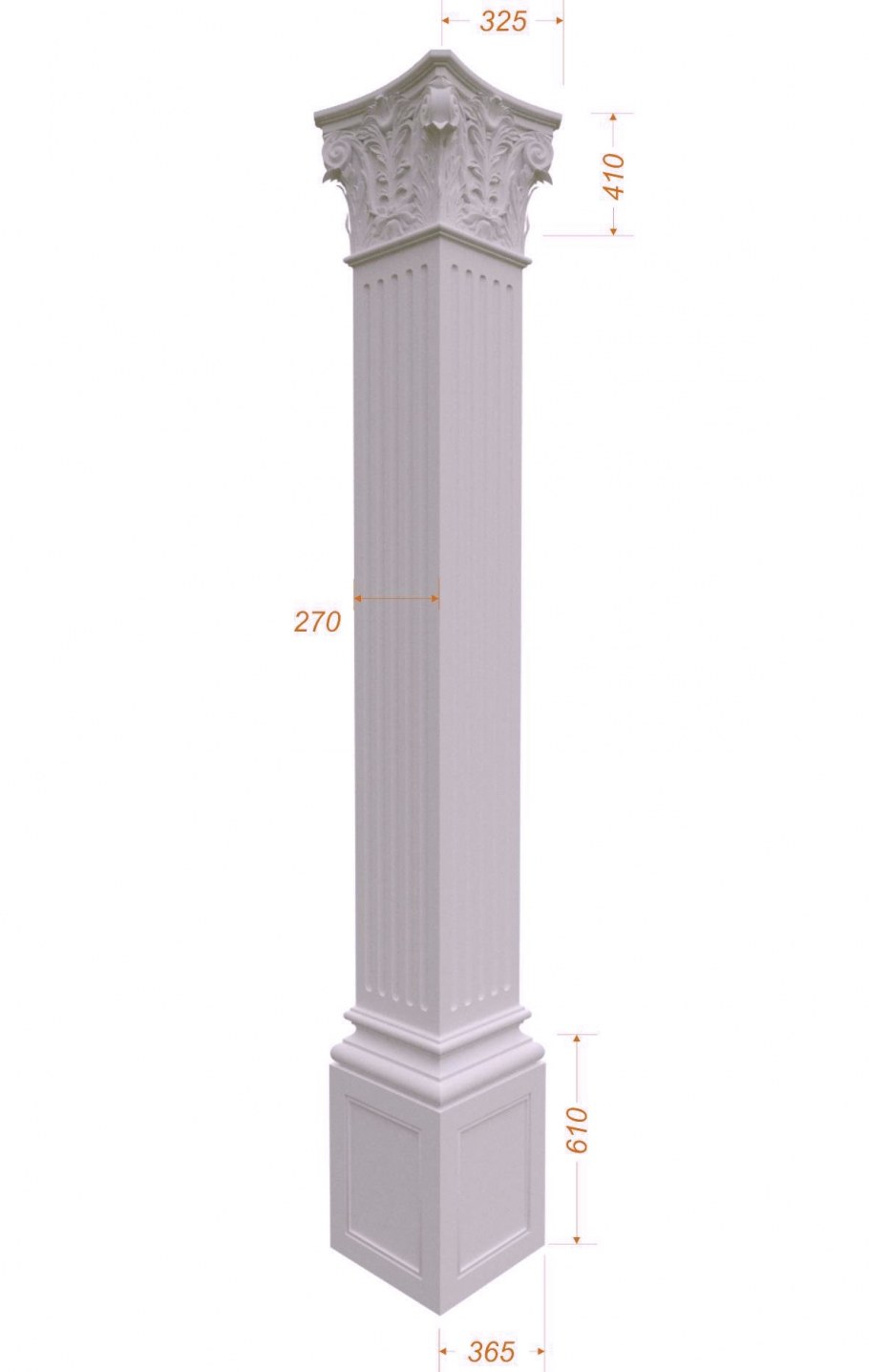 Колонны из пенопласта