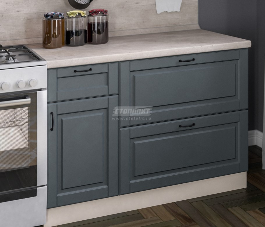 Кухня Регина серый матовый Столплит