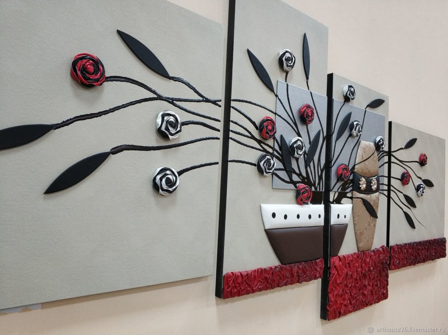 Композиции из бумажных цветов