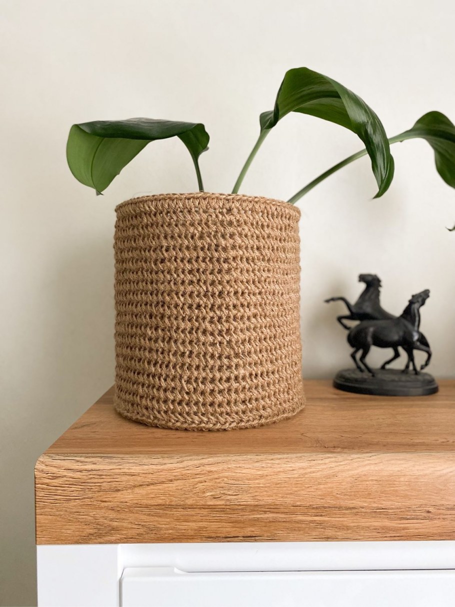 Корзина из джута