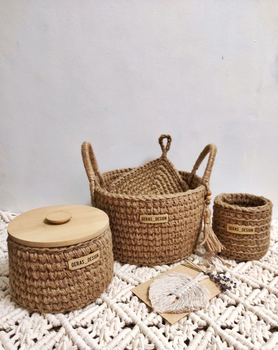 Джутовая корзинка Zara