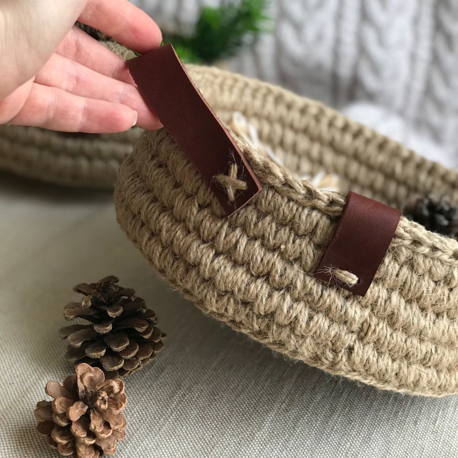 Корзина из джута