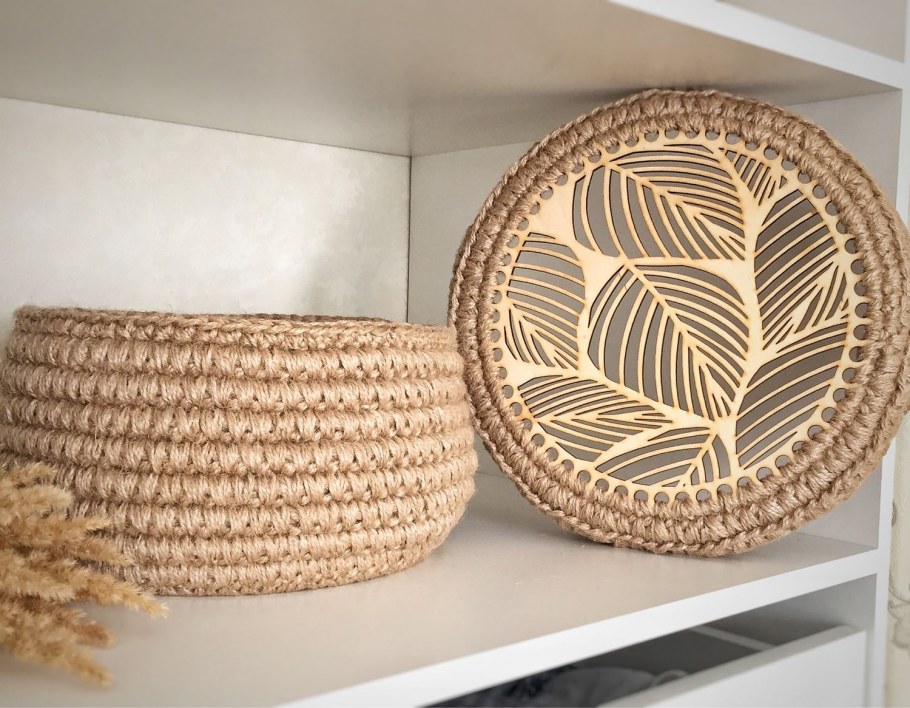 Джутовые корзины для цветов