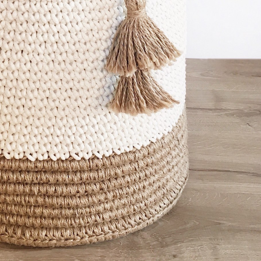 Корзины из джута в интерьере