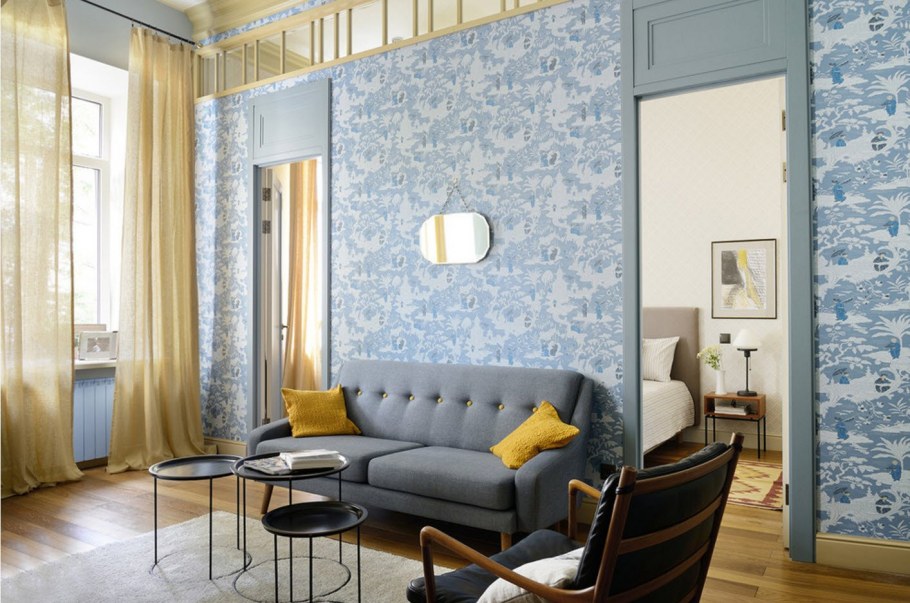 Модные обои в интерьере квартиры