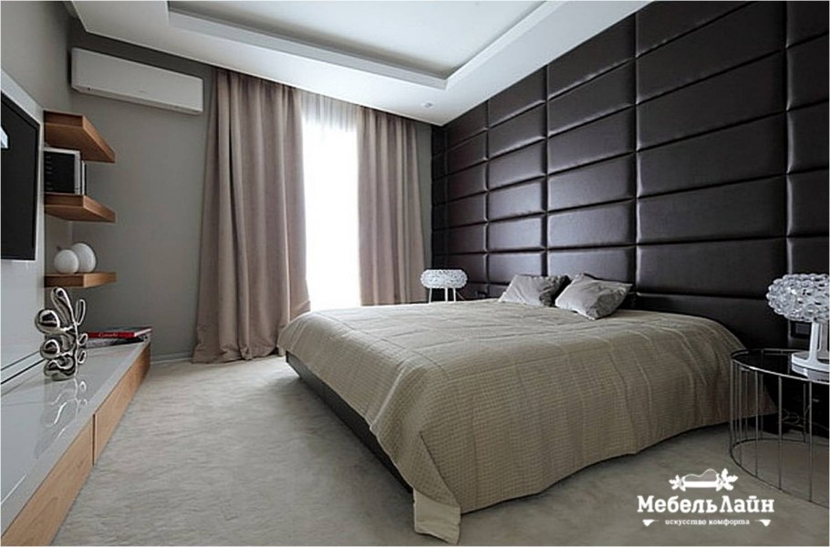 Мягкие стеновые панели для спальни
