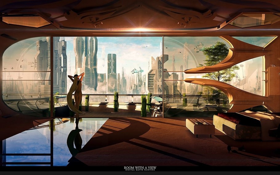 Архитектура в стиле киберпанк