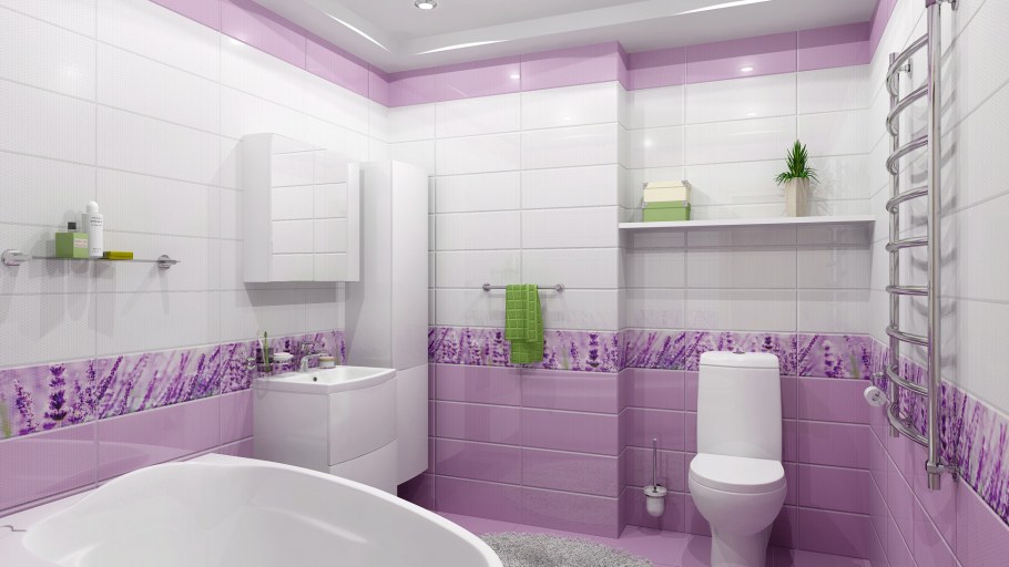 Плитка Этюд Ceramica Classic лиловый