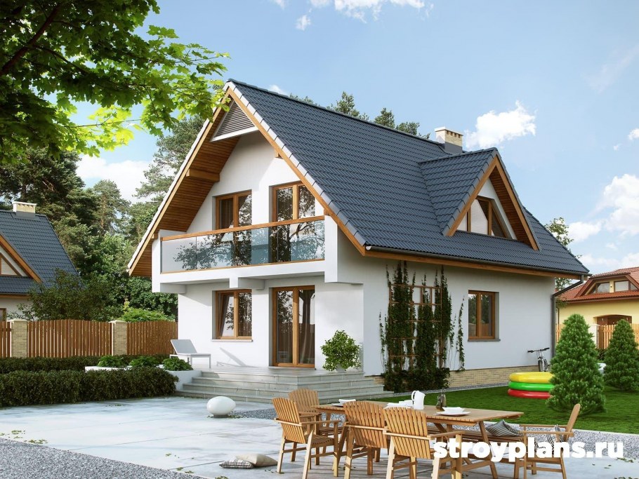 Дома с полувальмовой крышей