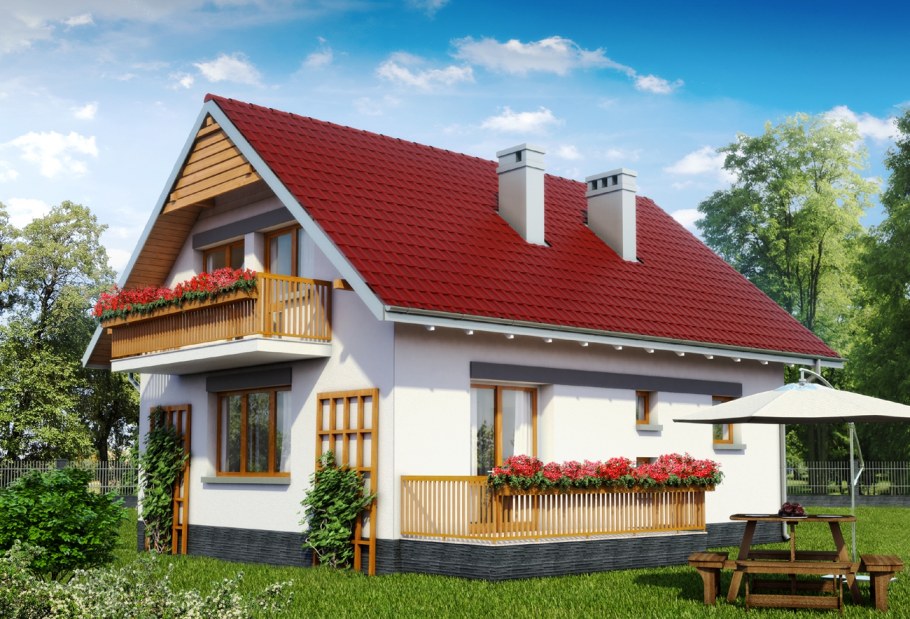 Дом на крыше