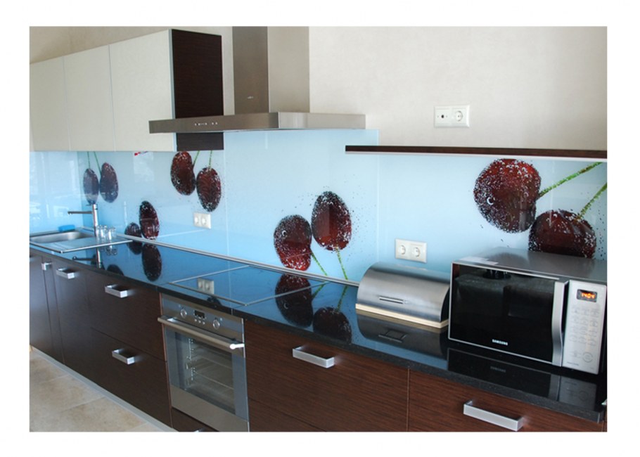 Стеклянные панели для кухни с фотоизображением