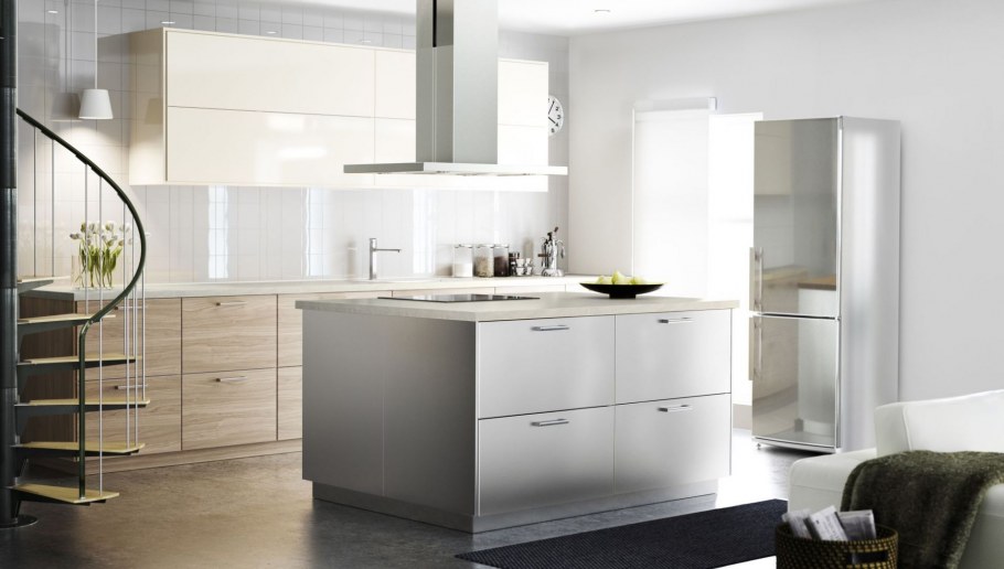 Кухня икеа Воксторп белая