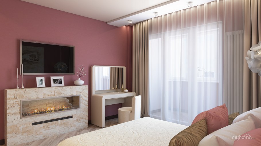 Коричнево-серые обои по фен шую для спальни