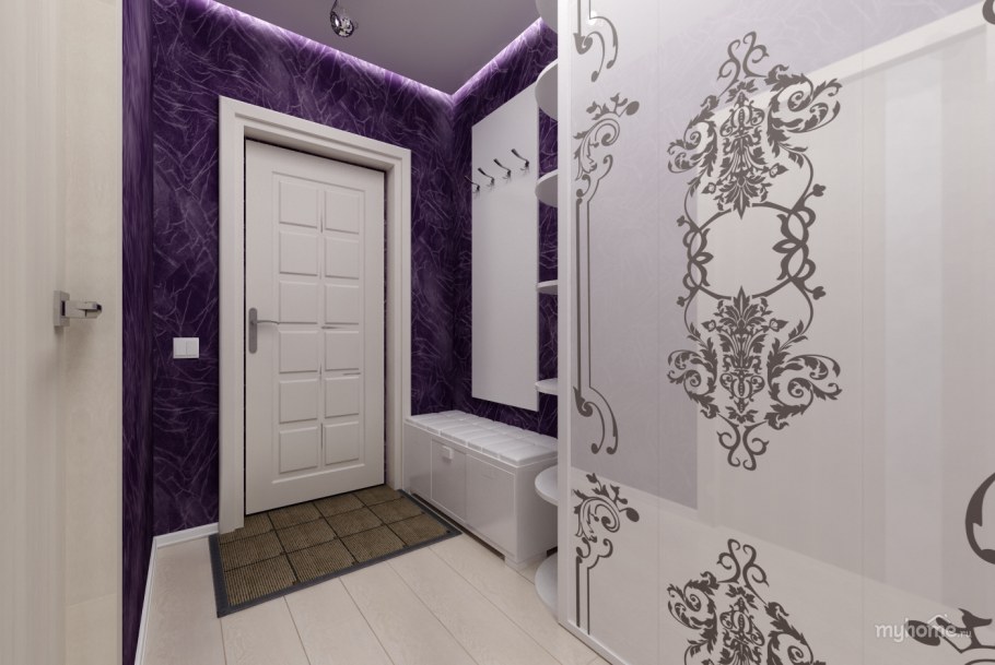 Фиолетовая прихожая