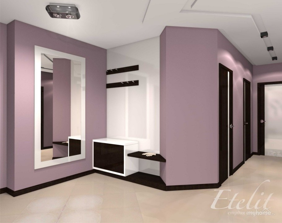 Фиолетовая прихожая