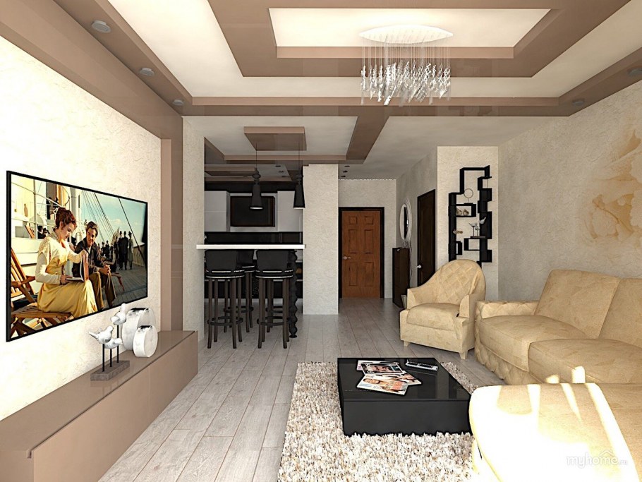 Гостиная Объединенная с коридором