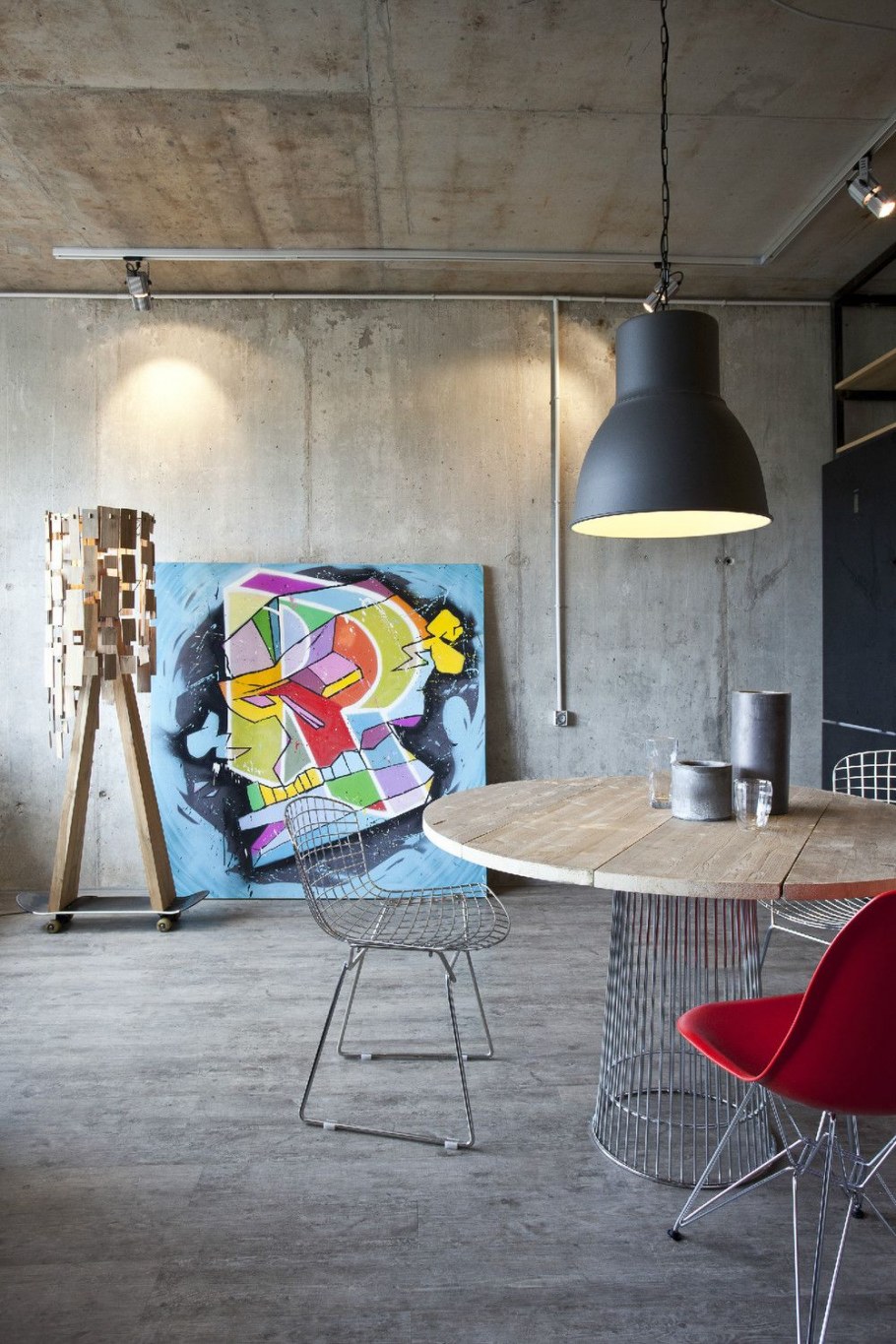 Лофт бетонные стены