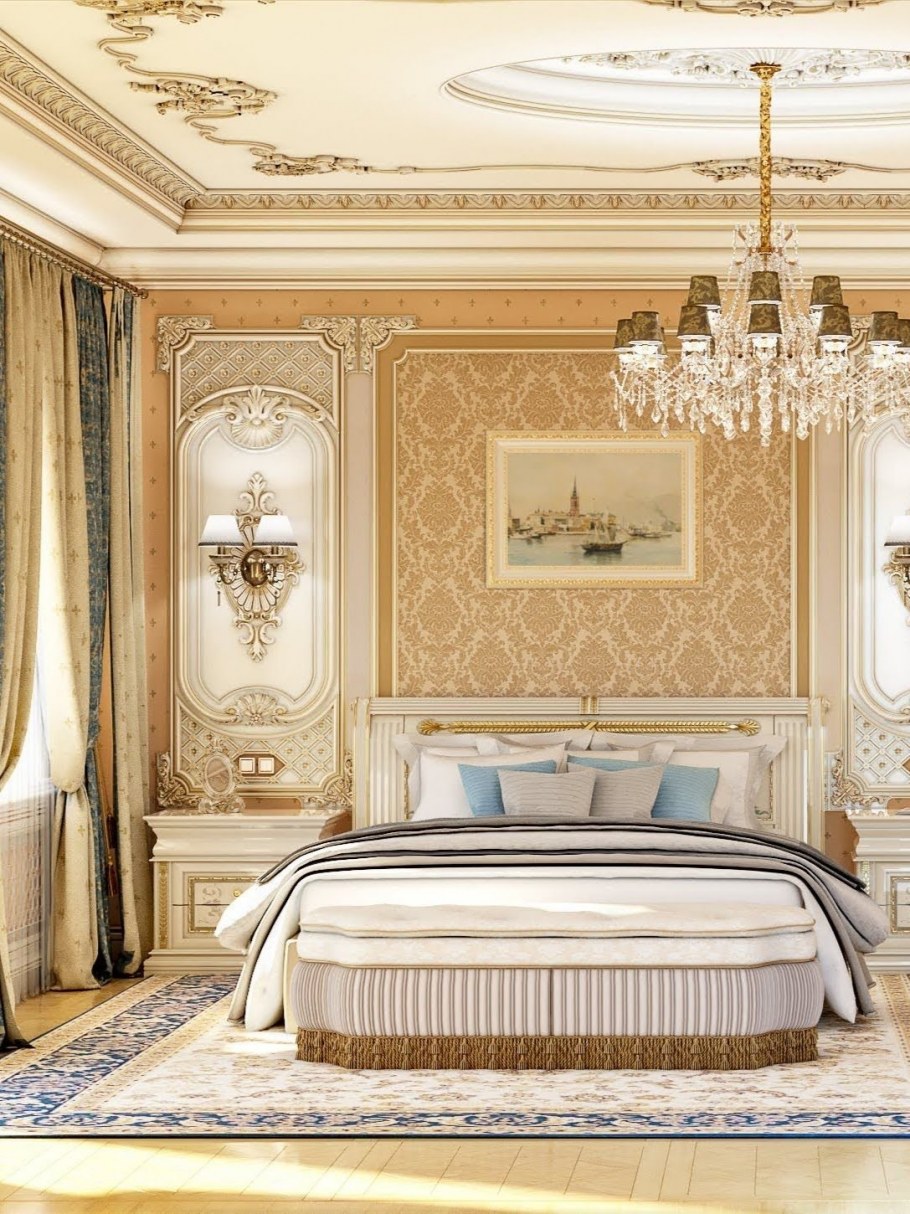 Спальня в стиле рококо