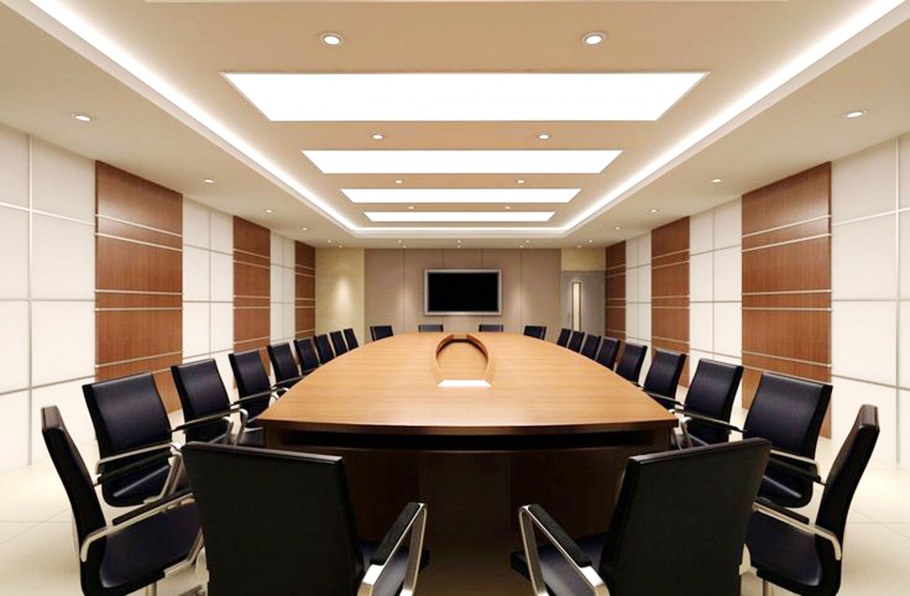 Потолок в переговорной