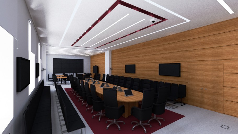 HPL панели конференц зал