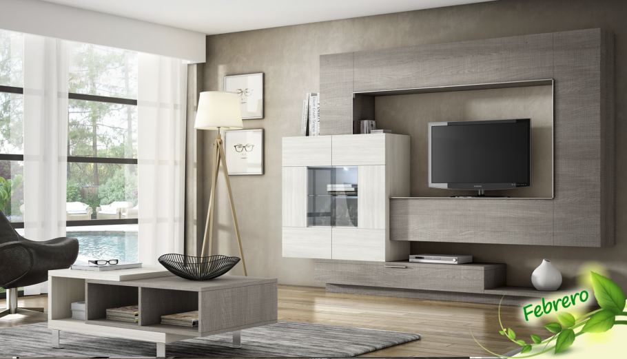 Телестена в гостиной